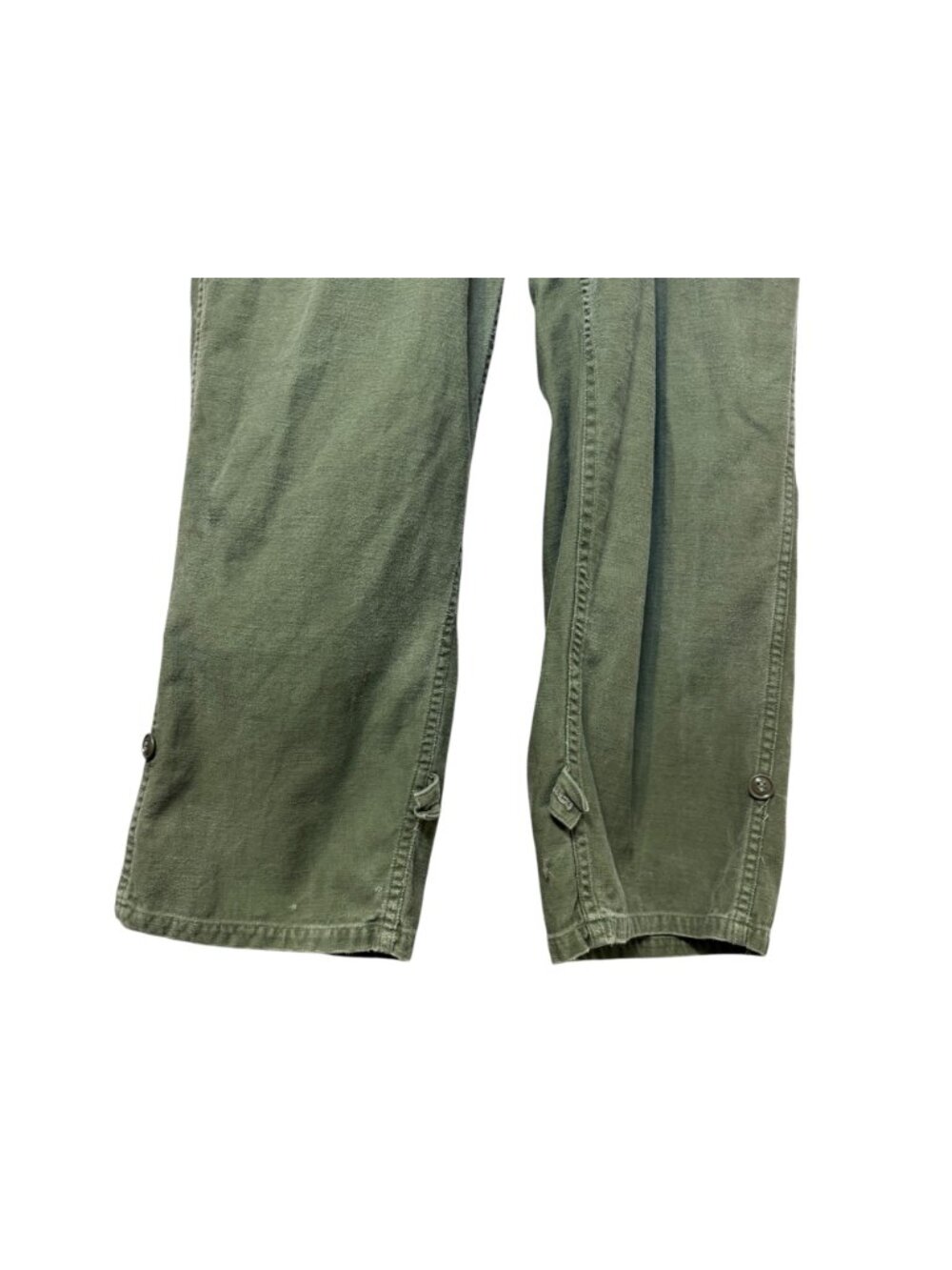 Vintage 1966 US Military OG-107 Belted Coveralls Vietnam Era Sateen Men's Large - Picture 6 of 12